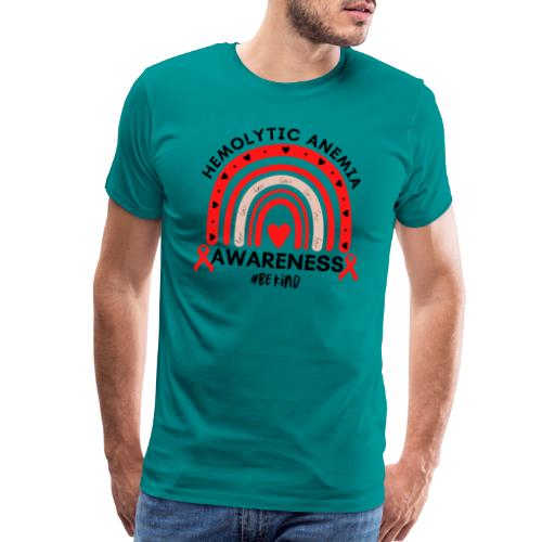 Hemolytic Anemia Awareness Rainbow Warrior Support - Men's Premium T-Shirt