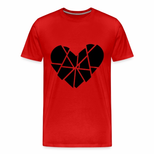 Heart Broken Shards Anti Valentine's Day - Men's Premium T-Shirt