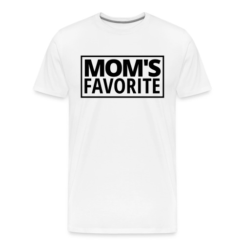 MOM'S FAVORITE (Black Stamp Logo) - Men's Premium T-Shirt
