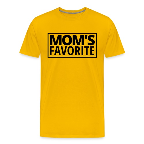 MOM'S FAVORITE (Black Stamp Logo) - Men's Premium T-Shirt