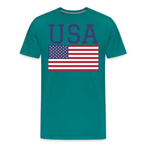 USA American Flag - Fourth of July Everyday - Men's Premium T-Shirt