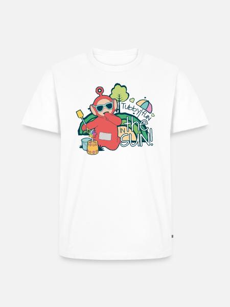 Teletubbies Fun In The Sun With Po - Men's Premium T-Shirt - white