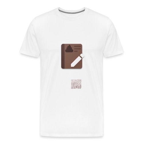 Poop Journal with QR - Men's Premium T-Shirt