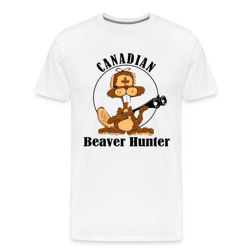 Canadian Beaver Hunter - Men's Premium T-Shirt