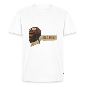 Solo Monk - Men's Premium T-Shirt - white - Front - Nico (187cm)