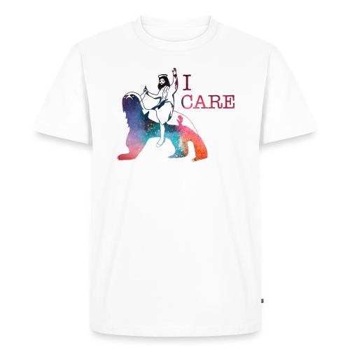 Jesus Cares Galaxy - Men's Premium T-Shirt