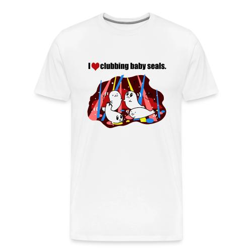 I Love Clubbing Seals - Men's Premium T-Shirt
