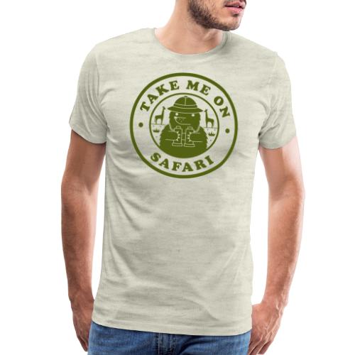 Take Me On A Safari Green png - Men's Premium T-Shirt