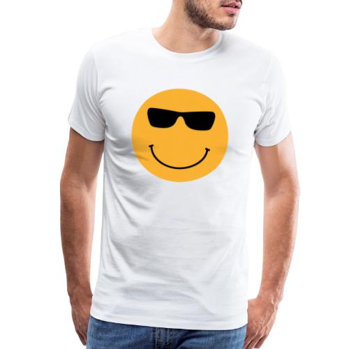 Orange Face with Sunglasses - Men's Premium T-Shirt
