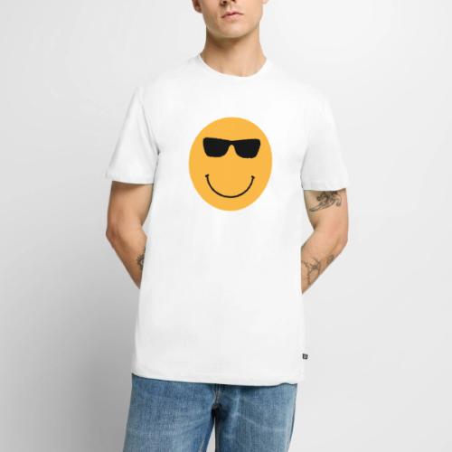 Orange Face with Sunglasses - Men's Premium T-Shirt