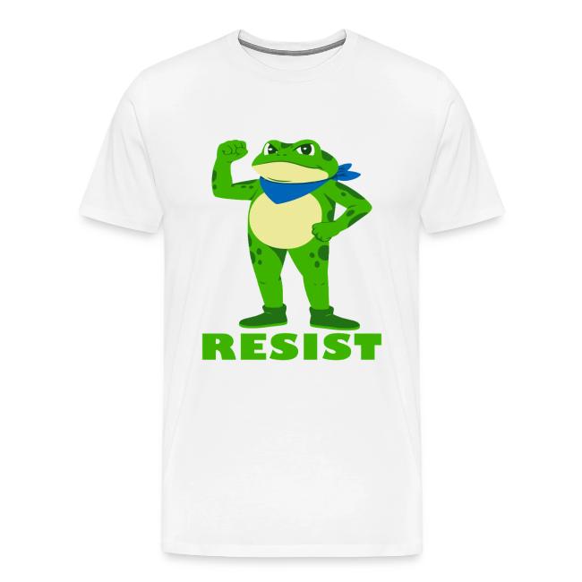 Portland Resist Frog Standing Strong Funny