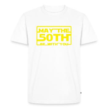 May the 50th be with you - Men's Premium T-Shirt - white - Front - Nico (187cm)