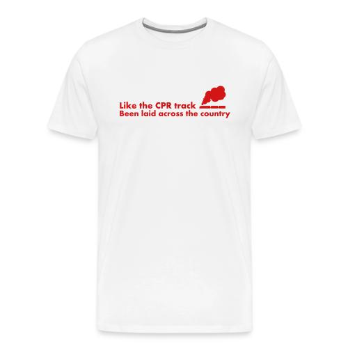 Like the CPR track been laid across the country - Men's Premium T-Shirt