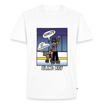 Blind Ref - Men's Premium T-Shirt - white - Front - Nico (187cm)