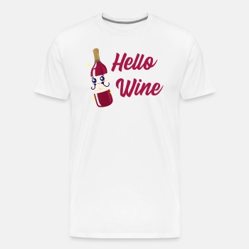 Hello wine - Premium T-shirt for men