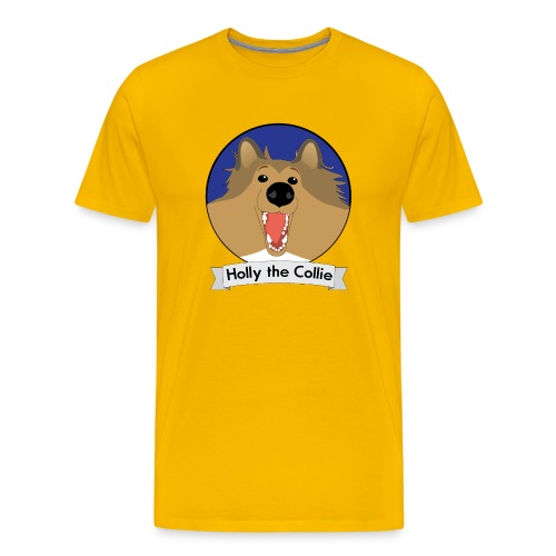 Holly the Collie blue - Men's Premium T-Shirt