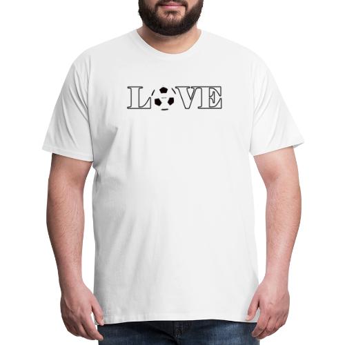 LOVE Soccer (Serif) - Men's Premium T-Shirt