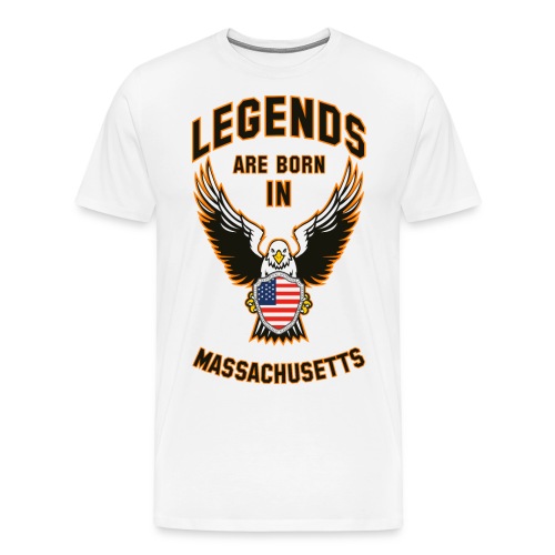 Legends are born in Massachusetts - Men's Premium T-Shirt