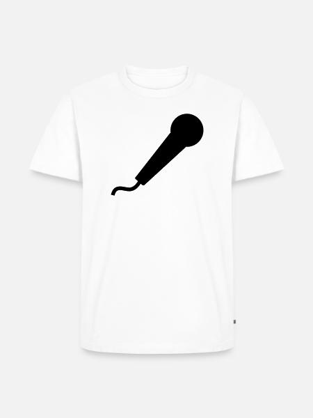 Microphone - Men's Premium T-Shirt - white