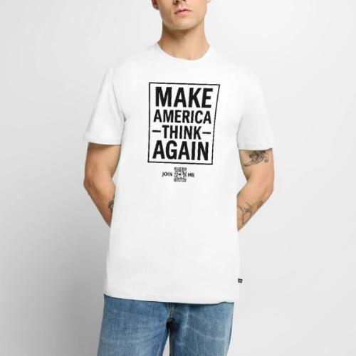 Think (black, front-facing) - Men's Premium T-Shirt