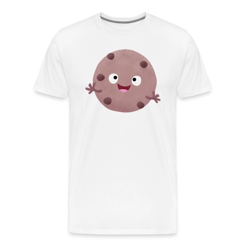Cute chocolate chip cartoon cookie - Men's Premium T-Shirt