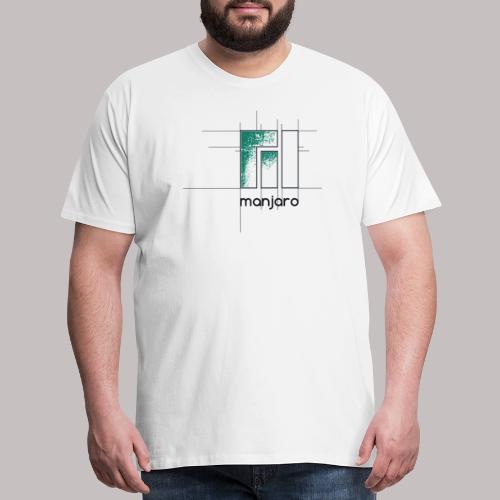 Manjaro Logo Draft - Men's Premium T-Shirt