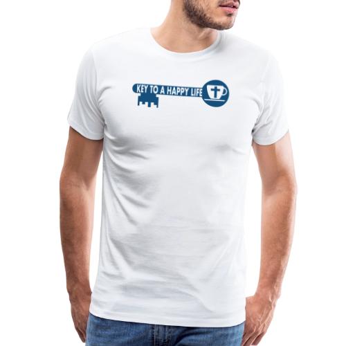 Jesus and Coffee the key to a happy life - Men's Premium T-Shirt