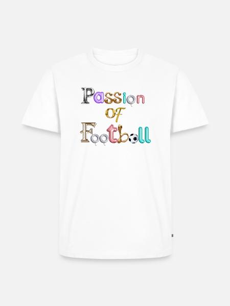 Passion of football - Men's Premium T-Shirt - white