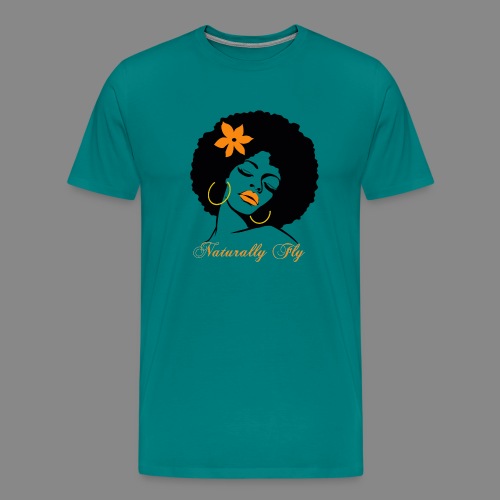 Naturally Fly Afro Diva - Men's Premium T-Shirt