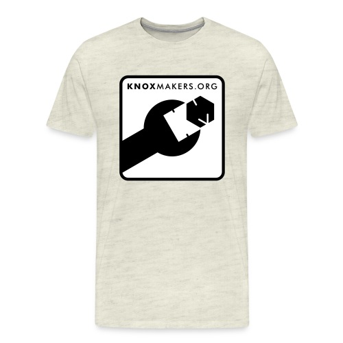 Logo Square White BG - Men's Premium T-Shirt