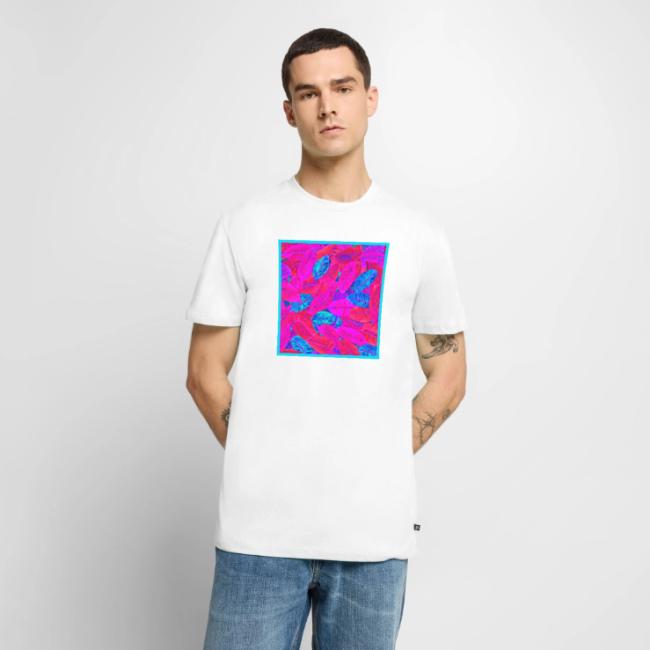 Vibrant Neon Leaves Artful Elegance