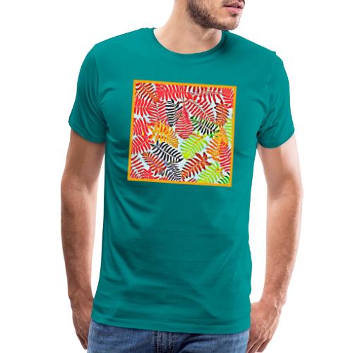 Chic Leaves Artistic Spectrum - Men's Premium T-Shirt