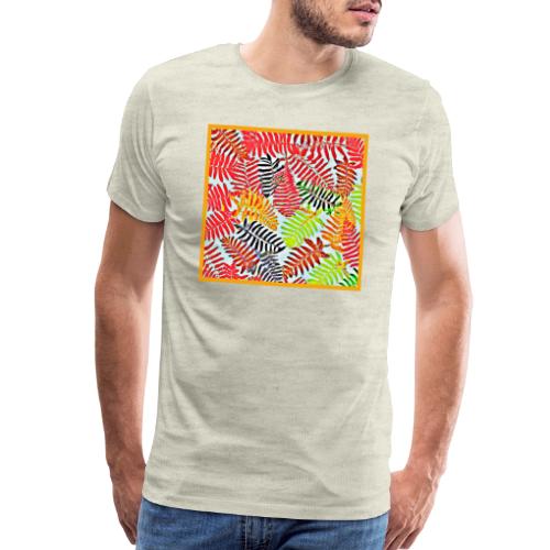 Chic Leaves Artistic Spectrum - Men's Premium T-Shirt