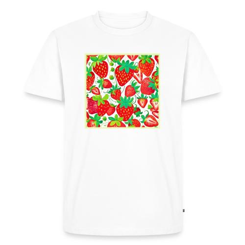 Strawberry Swirl Pattern - Men's Premium T-Shirt
