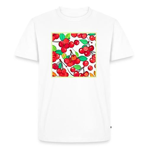 Cherry Pattern Design - Men's Premium T-Shirt
