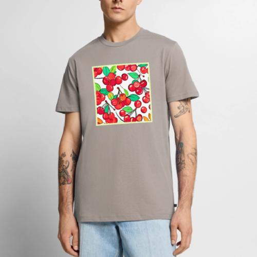 Cherry Pattern Design - Men's Premium T-Shirt