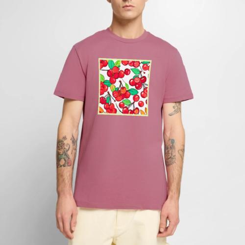 Cherry Pattern Design - Men's Premium T-Shirt