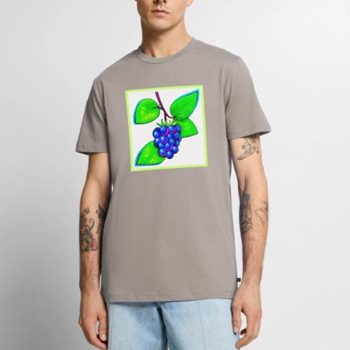 Vibrant Blueberry Pop Art - Men's Premium T-Shirt