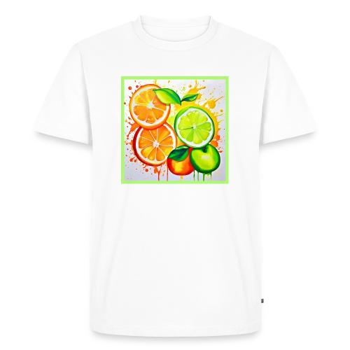 Neon Chaos Liquid Color Explosion - Men's Premium T-Shirt