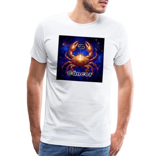 Cancer zodiac designs, constellations, universe - Men's Premium T-Shirt