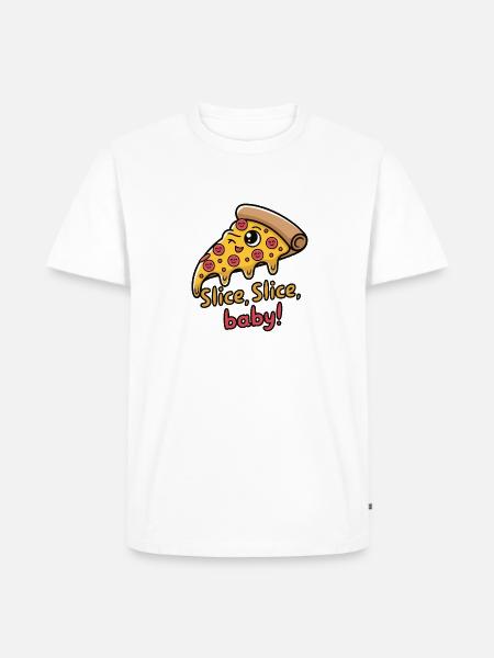 Slice Slice Baby - Men's Premium T-Shirt - white