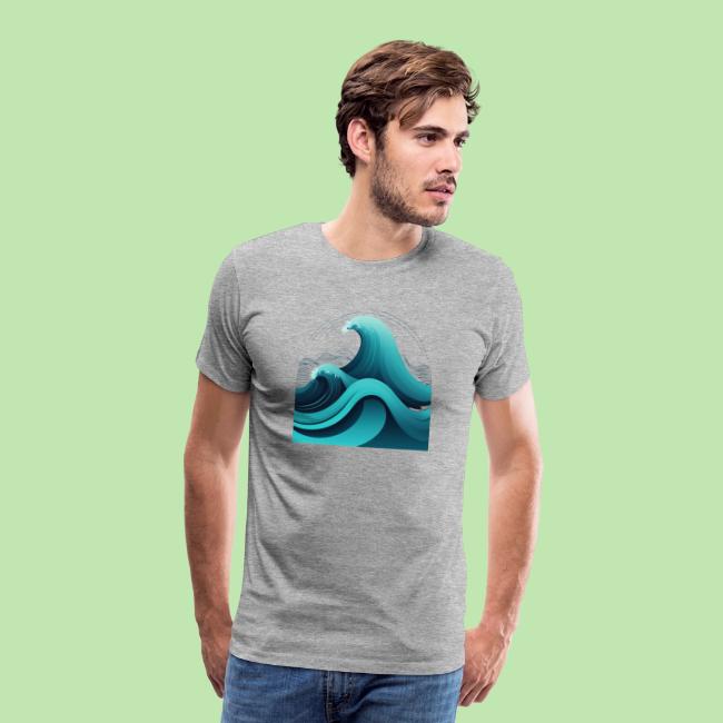 Dynamic Ocean Wave Illustration