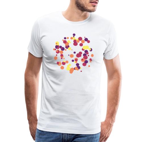 patrón de círculos abstractos - Men's Premium T-Shirt