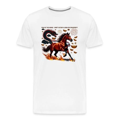Year of the Horse Victory T Shirt, Lunar New Year - Men's Premium T-Shirt