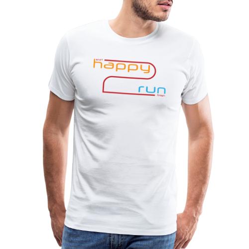 happy 2 run start finish - Men's Premium T-Shirt