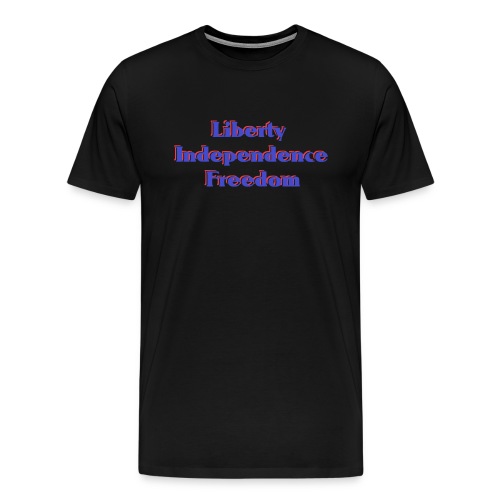liberty Independence Freedom blue white red - Men's Premium T-Shirt