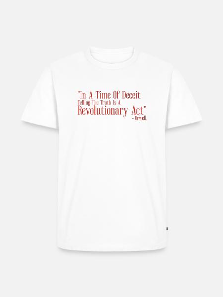 In A Time Of Deceit - Men's Premium T-Shirt - white