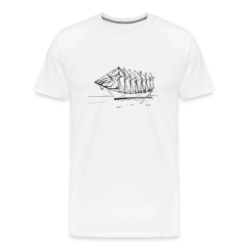 Seven-mast yacht - Men's Premium T-Shirt