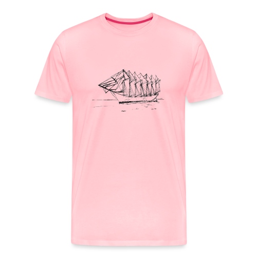 Seven-mast yacht - Men's Premium T-Shirt