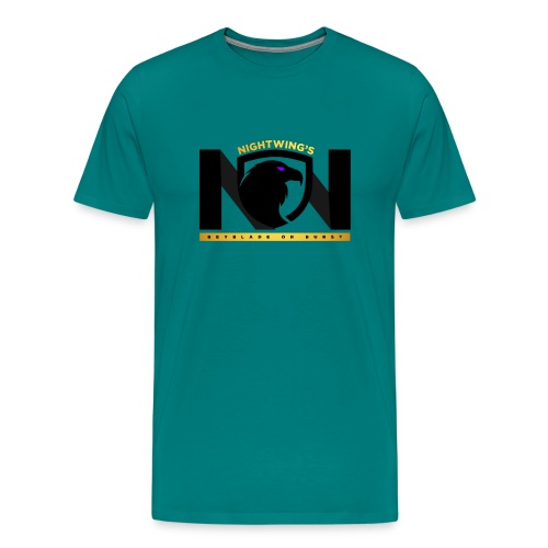 Nightwing All Black Logo - Men's Premium T-Shirt